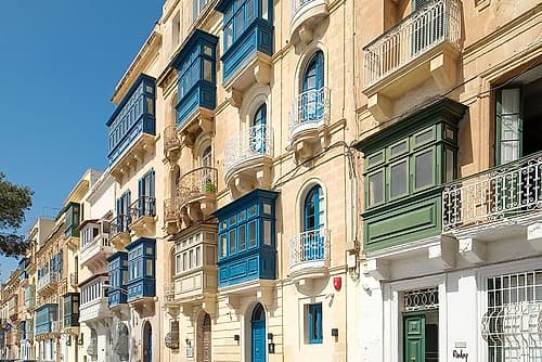 Malta. Old city of Valetta Art Print